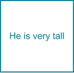 He is very tall