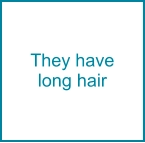 They have long hair
