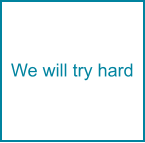 We will try hard