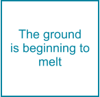 The ground is.beginning to melt
