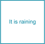 It is raining