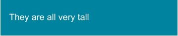 They are all very tall