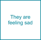 They are feeling sad