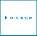 Is very happy