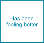 Has been feeling better